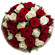 букет из красных и белых роз. Москва