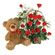 Мишка с Розами. Обаятельный мишка и корзина изысканных роз с зеленью - прекрасный подарок для родных и близких.
. Москва