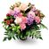 Вероника. В этом нежном букете розово-сиреневой гаммы сочетаются розы, гвоздики, альстромерии и хризантемы.. Москва