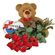 Ты и я!. Обаятельный мишка + красные розы + коробка конфет - самый лучший подарок для дорогого человека.. Москва