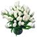 Белые тюльпаны. Тюльпаны - нежные, утонченные цветы для любителей весны и романтики. Сезон тюльпанов длится, как правило, с февраля по апрель. В остальное время их наличие ограничено, поэтому заказ лучше оформлять заранее.. Москва